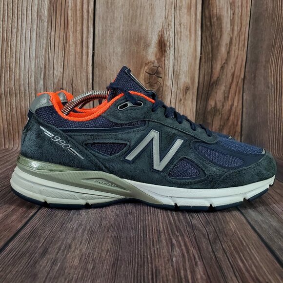 New Balance 990v4 Womens Size 10.5 B Blue Orange Walking Shoes USA Made W990NV4 - Picture 3 of 12